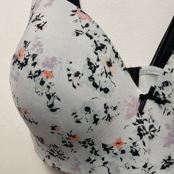 CACIQUE Floral Wireless Bra Sz 34DDD - Picture 4 of 14